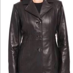 Final$!💸Frenchi Women’s black leather jacket.🔥